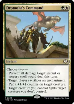 MTG - Dromoka's Command - Commander: March of the Machine - Light Play - Normal - Image 1