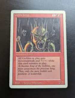 Goblin King Revised Edition Regular MTG Magic Gathering - Image 1