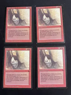 MtG X4 Goblin Caves The Dark Magic the Gathering - Image 1