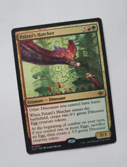 MTG Palani's Hatcher 0237 LCI The Lost Caverns of Ixalan 2023 Dinosaur Rare TCG - Image 1