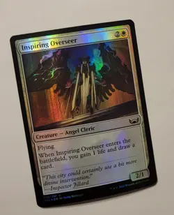MTG Inspiring Overseer 018/281 Foil SNC Streets of New Capenna 2022 Angel Cleric - Image 1