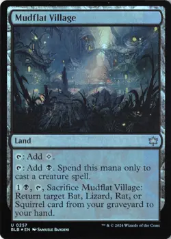 Mudflat Village Bloomburrow Foil NM 257 BLB MTG - Image 1