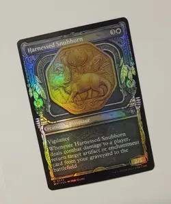 MTG Harnessed Snubborn Foil Showcase 0053 MAT Aftermath 2023 Dinosaur TCG - Image 1