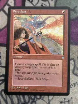 MTG Pyroblast Ice Age 1995 Regular Common Magic The Gathering - Image 1