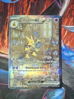 Pokemon TCG Alakazam EX Holo Card 201/165 Scarlet & Violet 151 Series NM English - Image 1