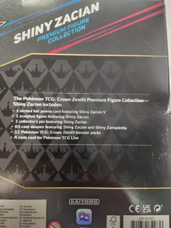 Pokemon Crown Zenith Shiny Zacian Premium Figure Collection Box 11 Booster Packs - Image 4
