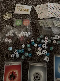 Pokemon Lot Coins, Dice, Markers, Energy, Vstar, Dividers Must See - Image 2