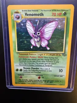 Pokemon Venomoth 13/64 1st Edition Jungle Holo Rare WOTC LP Vintage - Image 1