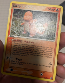 Pokemon Delta Species Ditto (Charmander) 61/113 Heavily Played - Image 3