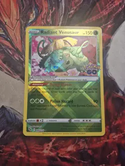 Radiant Venusaur 004/078 Pokemon Pokemon GO Holo Radiant Rare NM - Image 1