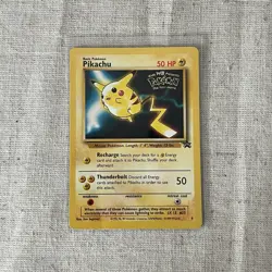Pikachu #4 Black Star Promo - Pokemon The First Movie Vintage - Image 1