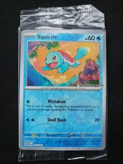 Pokemon Squirtle Pokemon Center Stamp Promo - PC Exclusive 007/165 SEALED - Image 1