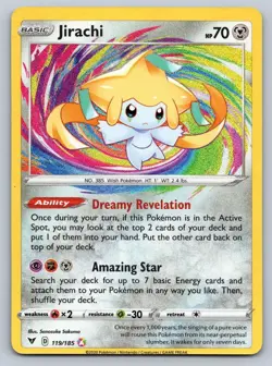 Jirachi 119/185 Amazing Rare Vivid Voltage Pokemon Near Mint - Image 1
