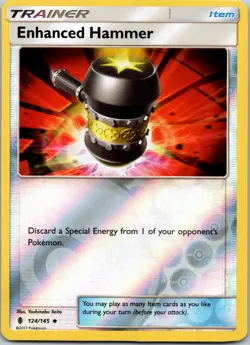 Enhanced Hammer 124/145 UC Guardians Rising Pokemon Reverse Holo NM - Image 1