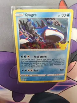 Pokemon TCG Kyogre Celebrations 003/025 Holo Holo Rare - Image 1