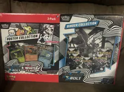 Pokemon Black Bolt and White Flare Binder + Unova Poster Collection (Black) - Image 1