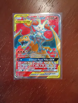 Charizard & Braixen GX Tag Team 2019 Pokemon Sun Moon Cosmic Eclipse #212/236 - Image 1