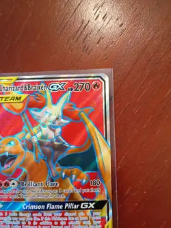Charizard & Braixen GX Tag Team 2019 Pokemon Sun Moon Cosmic Eclipse #212/236 - Image 3
