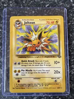 Jolteon 20/64 Rare Jungle Non-Holo Pokemon- Lightly Played - Image 1
