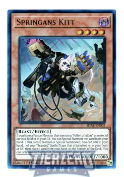 Yugioh Springans Kitt SDAZ-EN002 Ultra Rare AMERICAN PRINT 1st Edition - Image 1