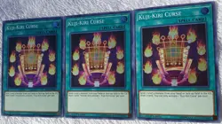 Yugioh 1x Kuji-Kiri Curse IGAS-EN066 Super Rare 1st Edition Near Mint Playset - Image 3