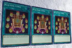 Yugioh 1x Kuji-Kiri Curse IGAS-EN066 Super Rare 1st Edition Near Mint Playset - Image 4
