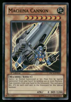 Machina Cannon PRC1-EN011 Super Rare Yu-Gi-Oh 1st Edition Lightly Played - Image 1