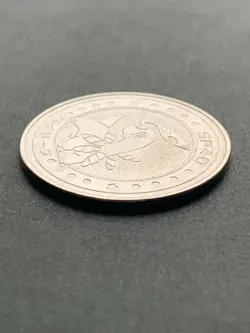 Bayleef SP40 Medal Coin Meiji Juice Pokemon Japanese Pokemon NINTENDO Very Rare - Image 3