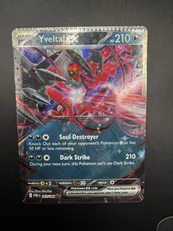 Yveltal EX 053/088 FULL WIDTH CRIMP ERROR HOLO MISPRINT Pokemon Card RARE - Image 1