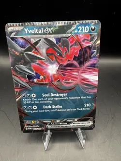 Yveltal EX 053/088 FULL WIDTH CRIMP ERROR HOLO MISPRINT Pokemon Card RARE - Image 4