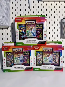 3x Pokemon TCG First Partner Illustration Collection: Series 1 - New & Sealed - Image 1