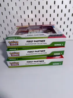 3x Pokemon TCG First Partner Illustration Collection: Series 1 - New & Sealed - Image 3