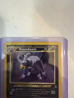 Pokemon TCG Houndoom 4/75 Neo Discovery Holo Rare Stage 1 Dark HP 70 - Image 2