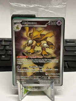 Alakazam 009 (Pokemon Center Exclusive) Black Star Promo Mega Evolution SEALED - Image 1