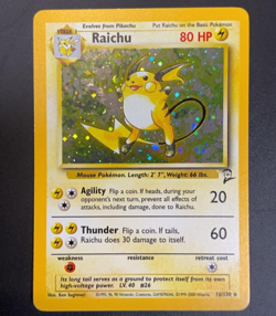 Pokemon TCG Raichu Base Set 2 Holo Unlimited Holo 16/130 - Image 1