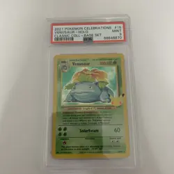 2021 POKEMON CELEBRATIONS VENUSAUR HOLO CLASSIC BASE SET PSA 9 - Image 3