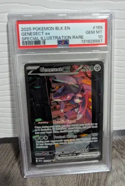 2025 Pokemon Black Bolt Genesect ex Special Illustration Rare 169/086 PSA 10 - Image 1