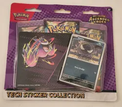 Pokemon TCG Mega Evolution ASCENDED HEROES Tech Sticker Collection Gastly 3-pack - Image 2
