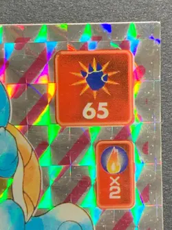 Squirtle 158 Pokemon Sticker Seal Japanese Amada 1996 Holo NINTENDO RARE - Image 3