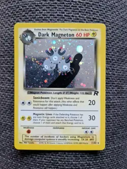 Pokemon TCG Dark Magneton Team Rocket Unlimited Holo Rare - Excellent Condition - Image 1