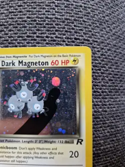 Pokemon TCG Dark Magneton Team Rocket Unlimited Holo Rare - Excellent Condition - Image 3