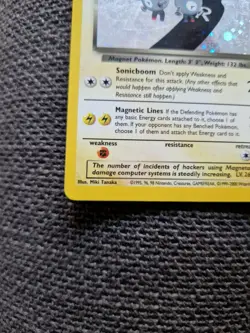 Pokemon TCG Dark Magneton Team Rocket Unlimited Holo Rare - Excellent Condition - Image 4