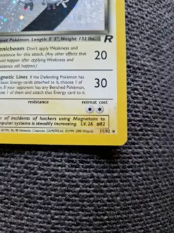 Pokemon TCG Dark Magneton Team Rocket Unlimited Holo Rare - Excellent Condition - Image 5