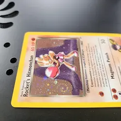 Pokemon TCG Rocket's Hitmonchan Gym Heroes Holo Rare 11/132 Swirl! 🌀 - Image 4