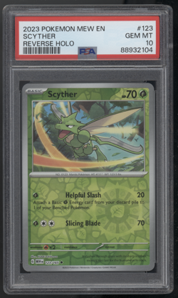 2023 Pokemon Mew EN - Pokemon 151 - Scyther Reverse Holo - PSA 10 Pop 16 - Image 1