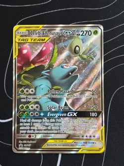 Pokemon Celebi & Venusaur GX TAG TEAM Promo Holo SM167 - Image 2