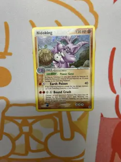 Pokemon TCG Nidoking 8/112 EX FireRed & LeafGreen Holo Rare 2004 MP Read Desc - Image 1