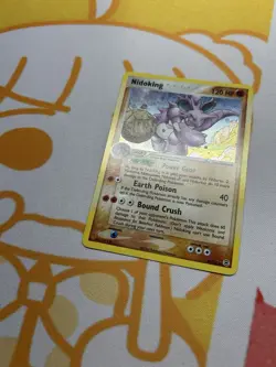 Pokemon TCG Nidoking 8/112 EX FireRed & LeafGreen Holo Rare 2004 MP Read Desc - Image 3