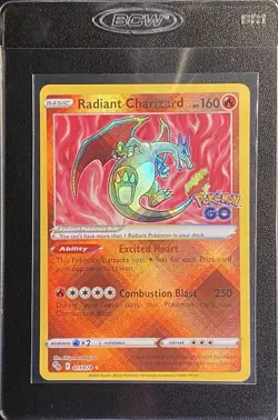 Radiant Charizard Radiant Rare 011/078 Pokemon TCG SWSH Pokemon GO NM Free Ship - Image 3