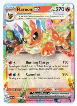 Flareon ex 014/131 - Pokemon TCG Prismatic Evolutions Double Rare Holo Foil NM - Image 1